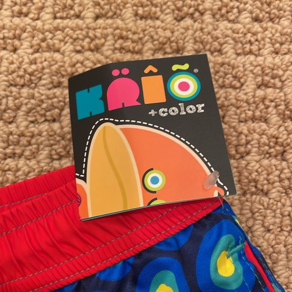 NWT KRIO boys swim trunks and rash guard. size XS - Picture 4 of 5